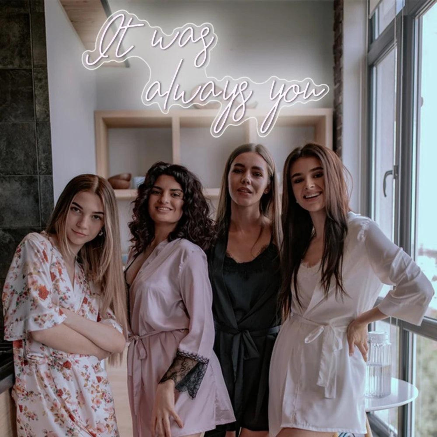 It Was Always You White Glow Led Neon Sign For Wedding Romantic Indoor Ambiance - Shineneon