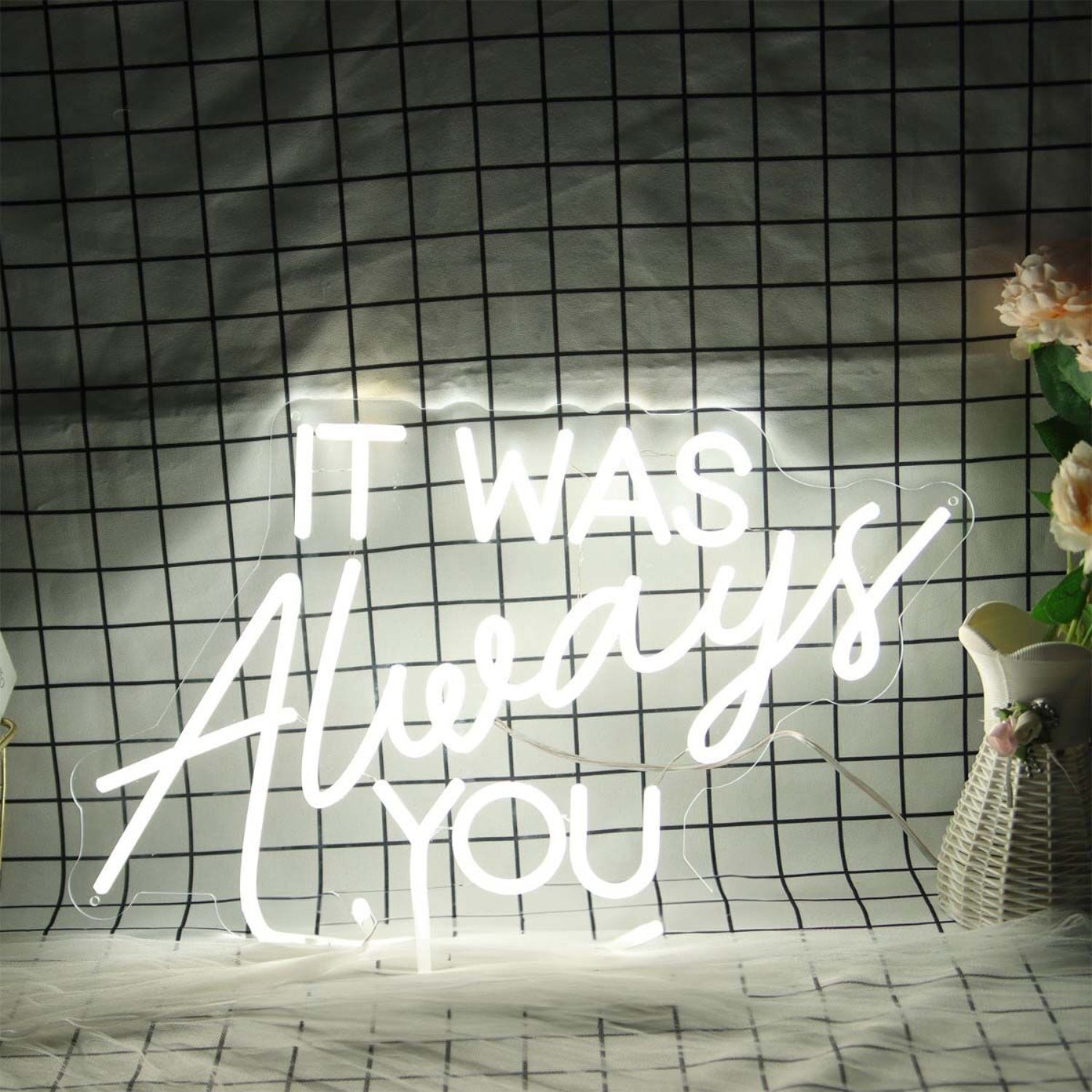 It Was Always You White Led Neon Sign - Shineneon