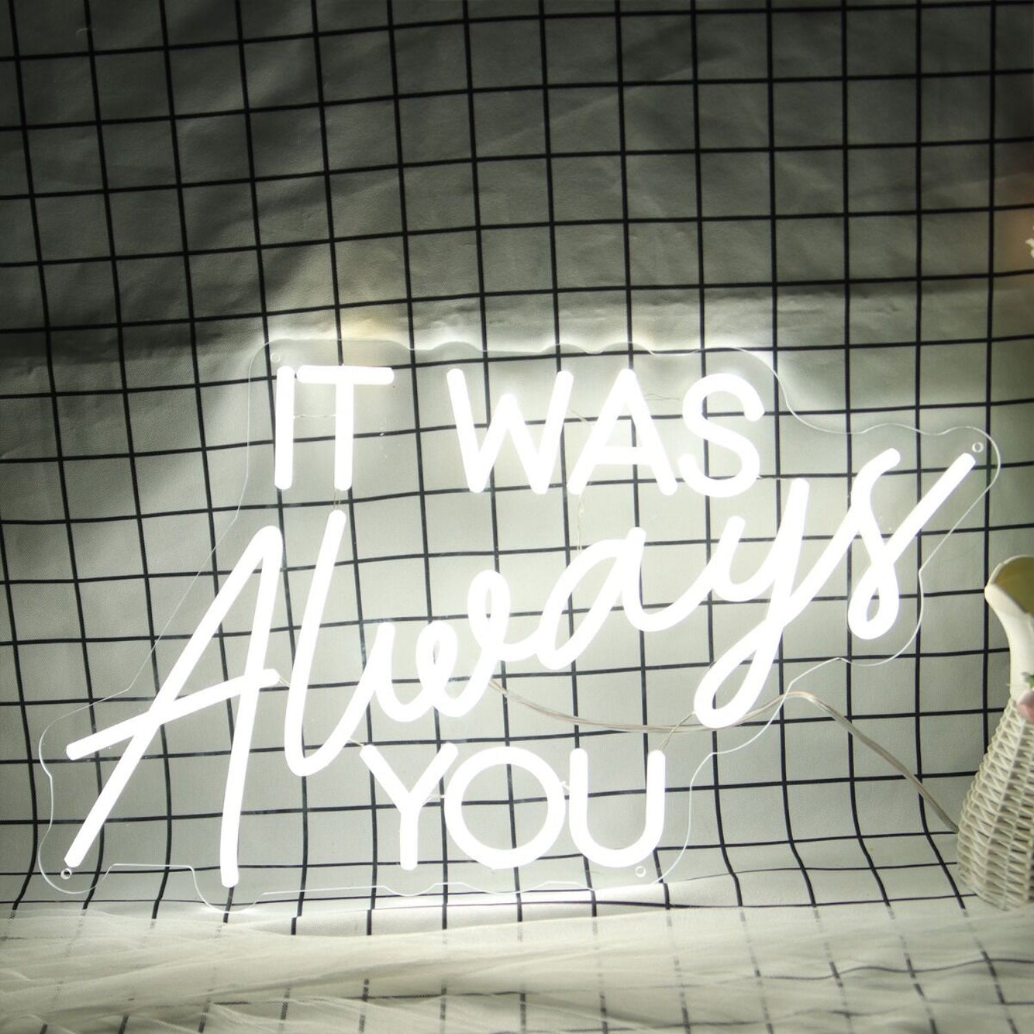 It Was Always You White Led Neon Sign - Shineneon