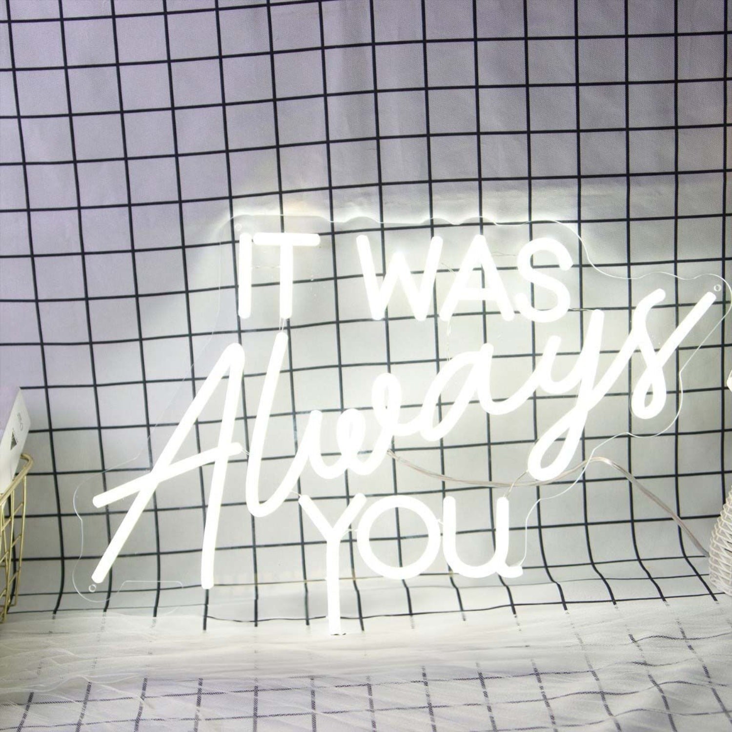 It Was Always You White Led Neon Sign - Shineneon