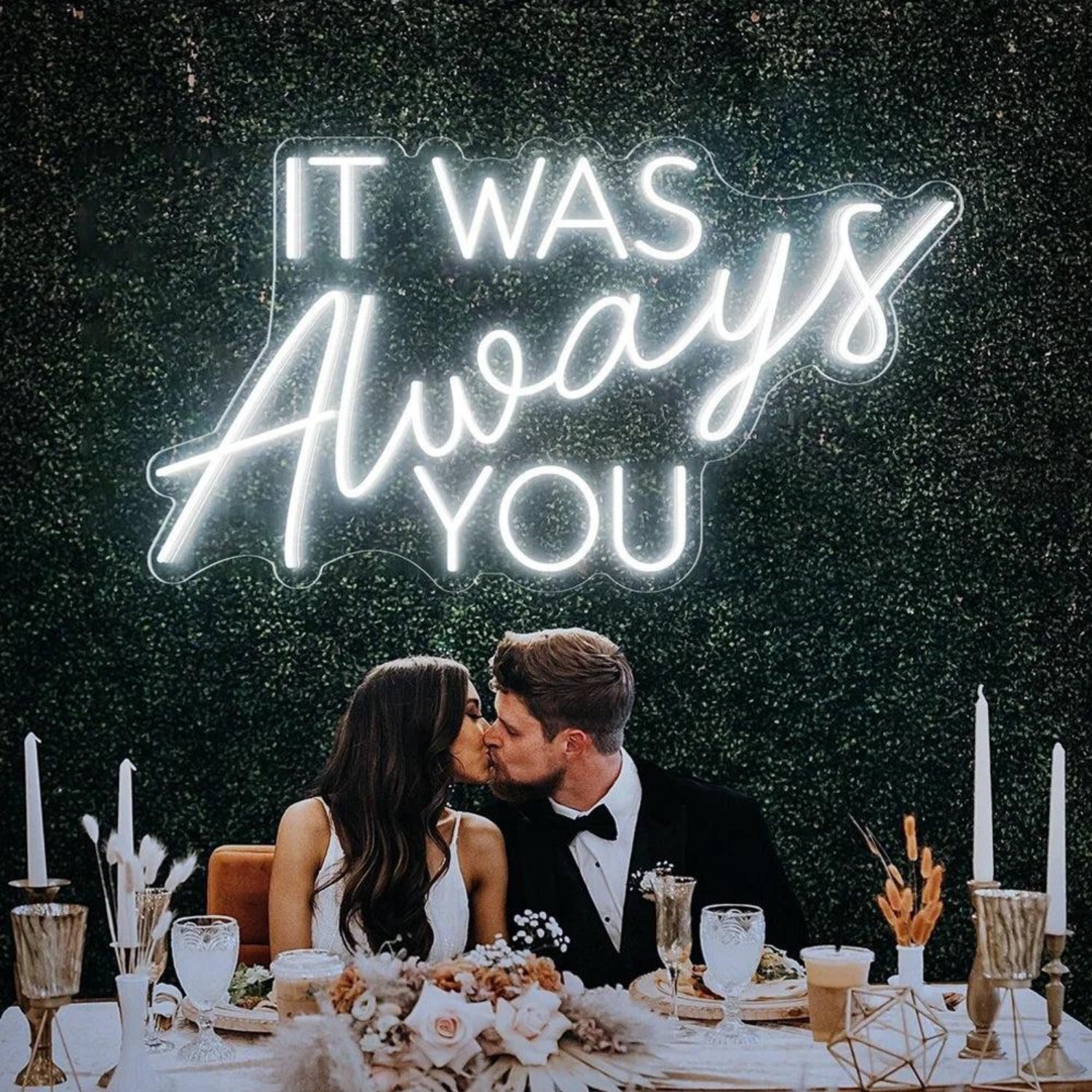 It Was Always You White Led Neon Sign For Wedding Decor - Shineneon