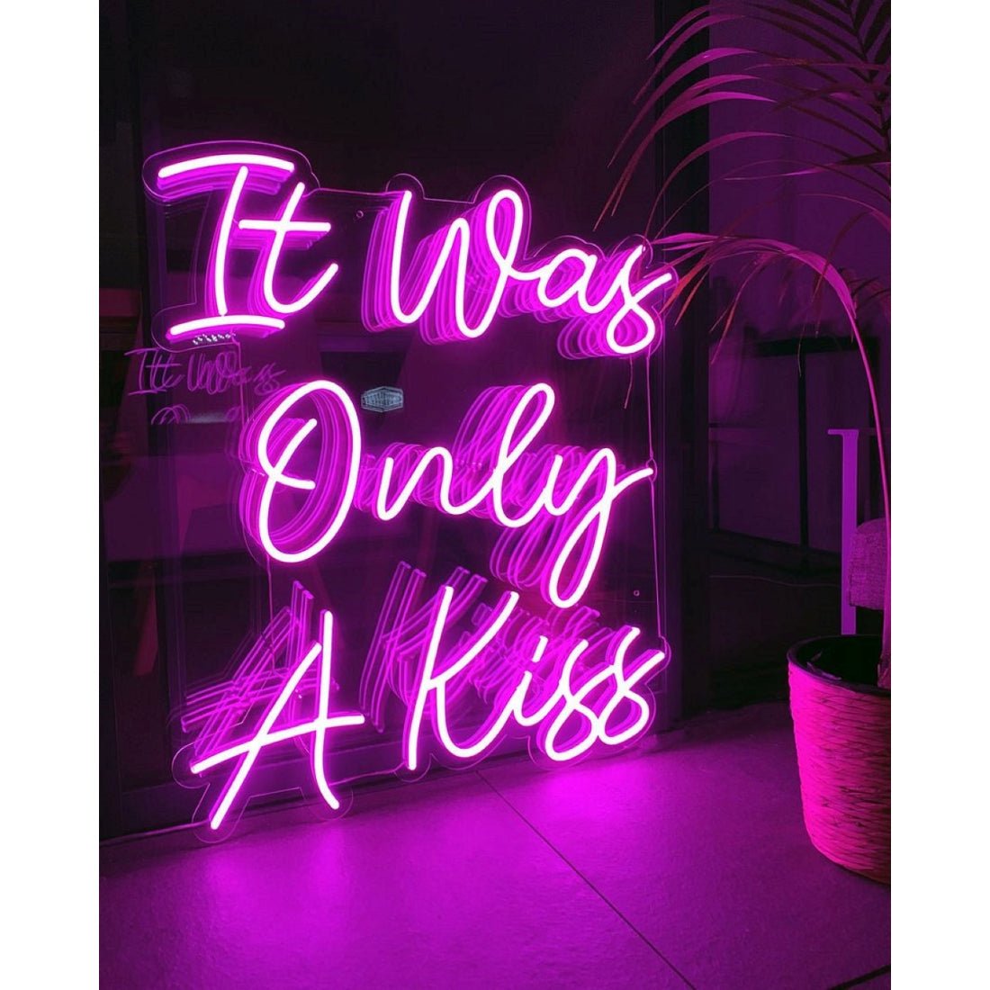 It Was Only A Kiss Led Sign Business Neon Sign - Shineneon