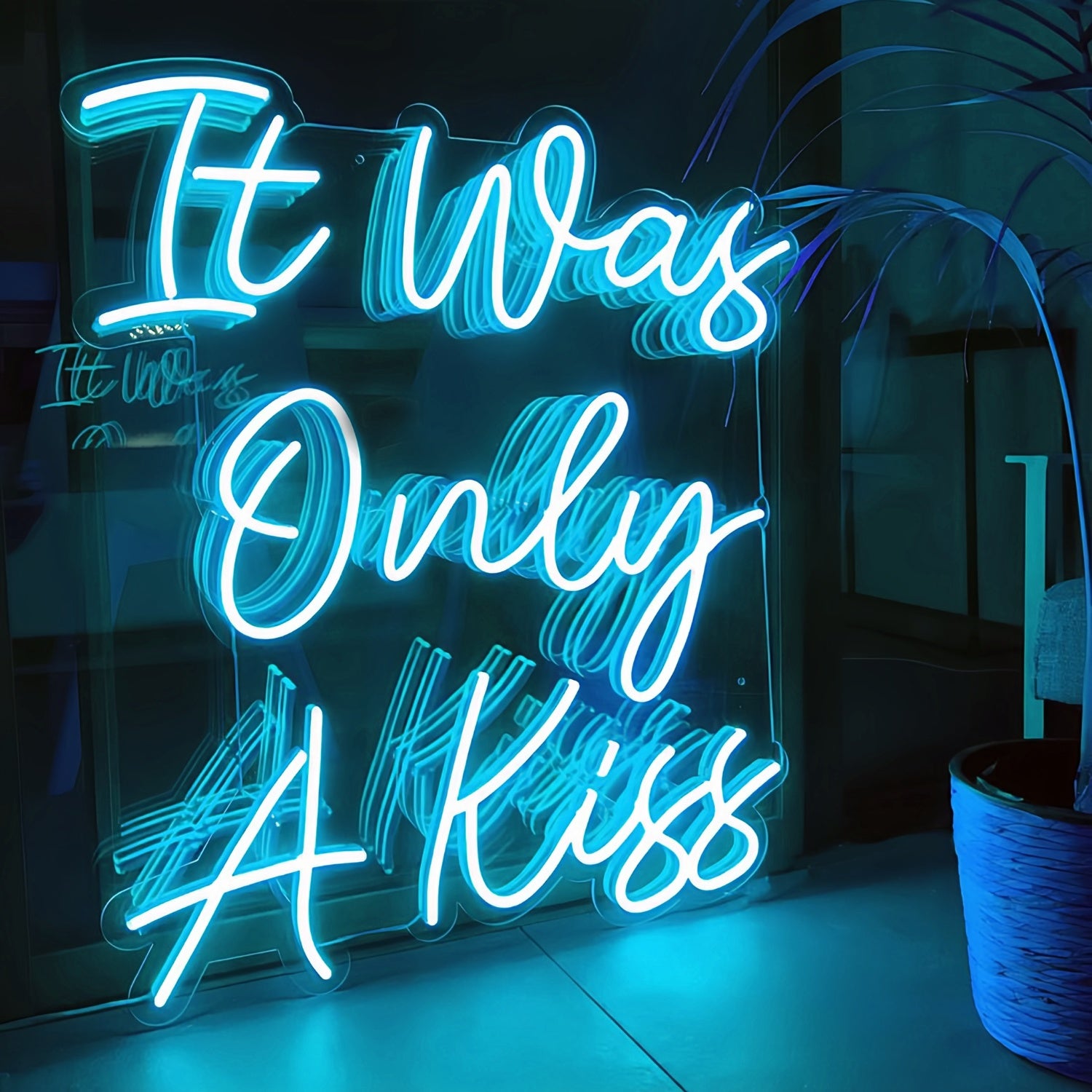 It Was Only A Kiss Neon Sign Add Some Glow To Your Memories | Shineneon
