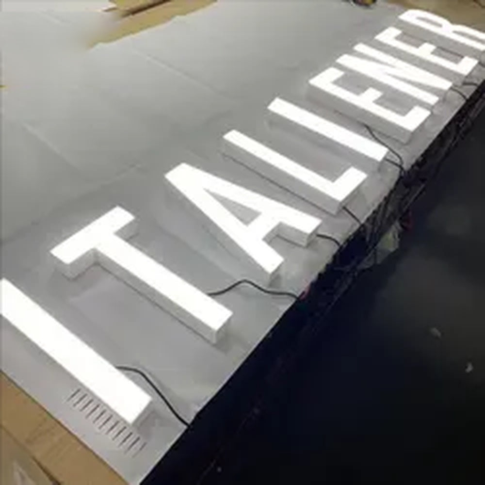 Italiener 3D Frontlit Channel Letters Led Light Sign