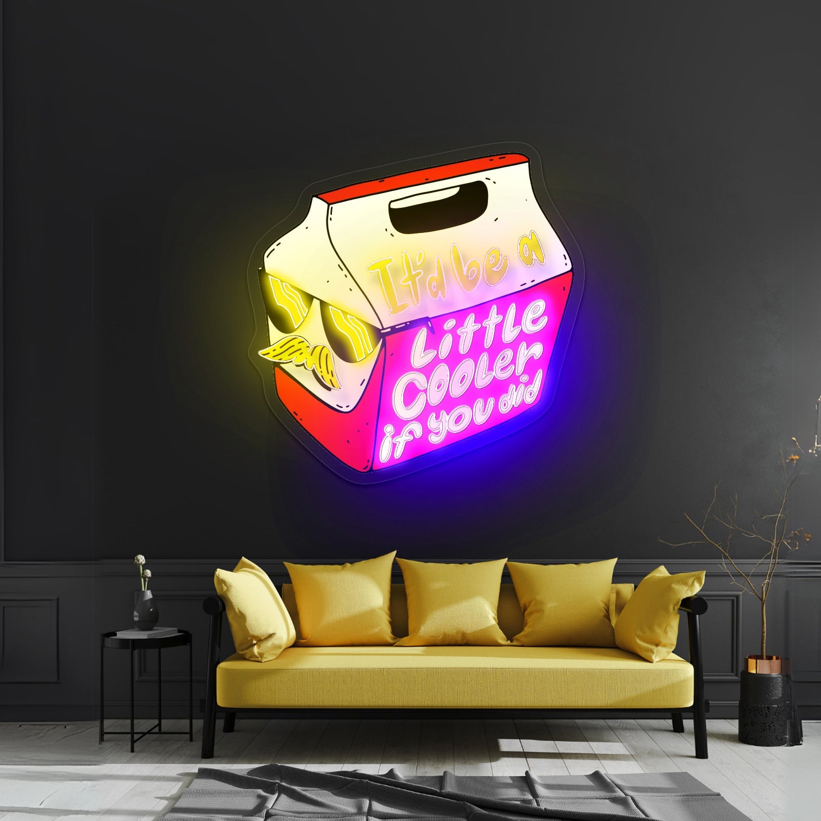 Its A Colourful World Artwork Room Lights Neon - Shineneon