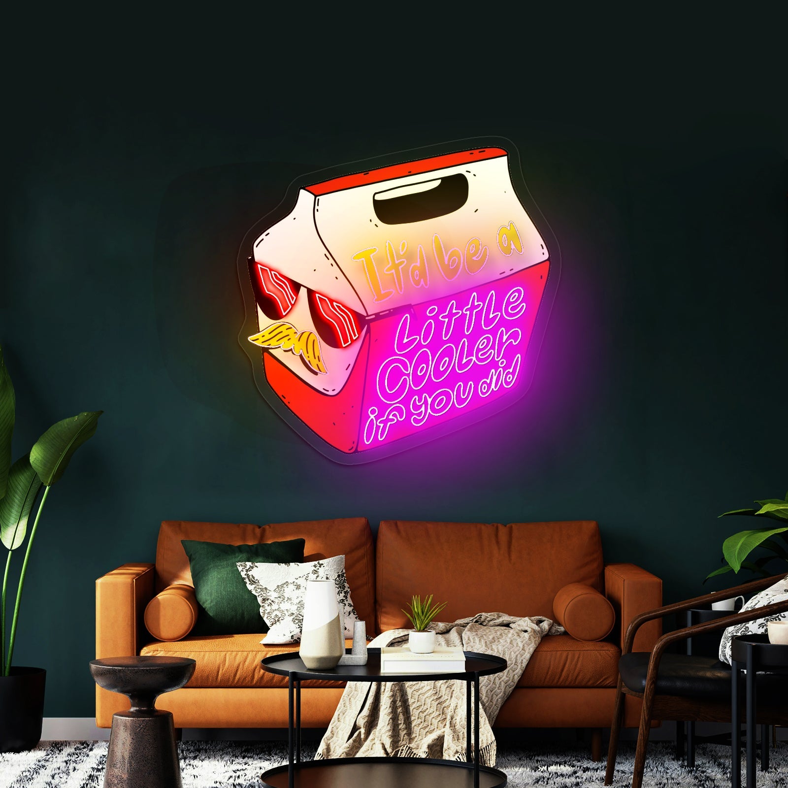Its A Colourful World Artwork Room Lights Neon - Shineneon