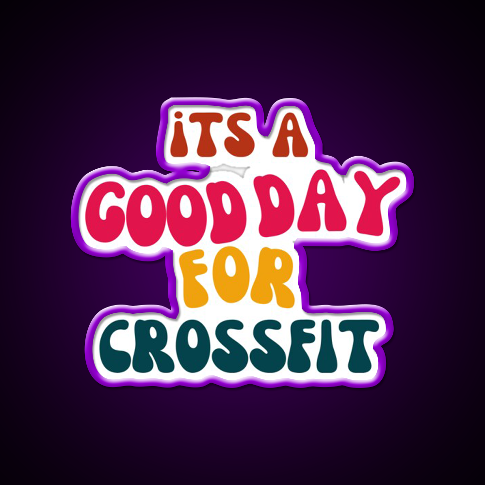 Its A Good Day For Crossfit Gym Fitness Led Neon Sign Rgb Color - LED neon sign view 9