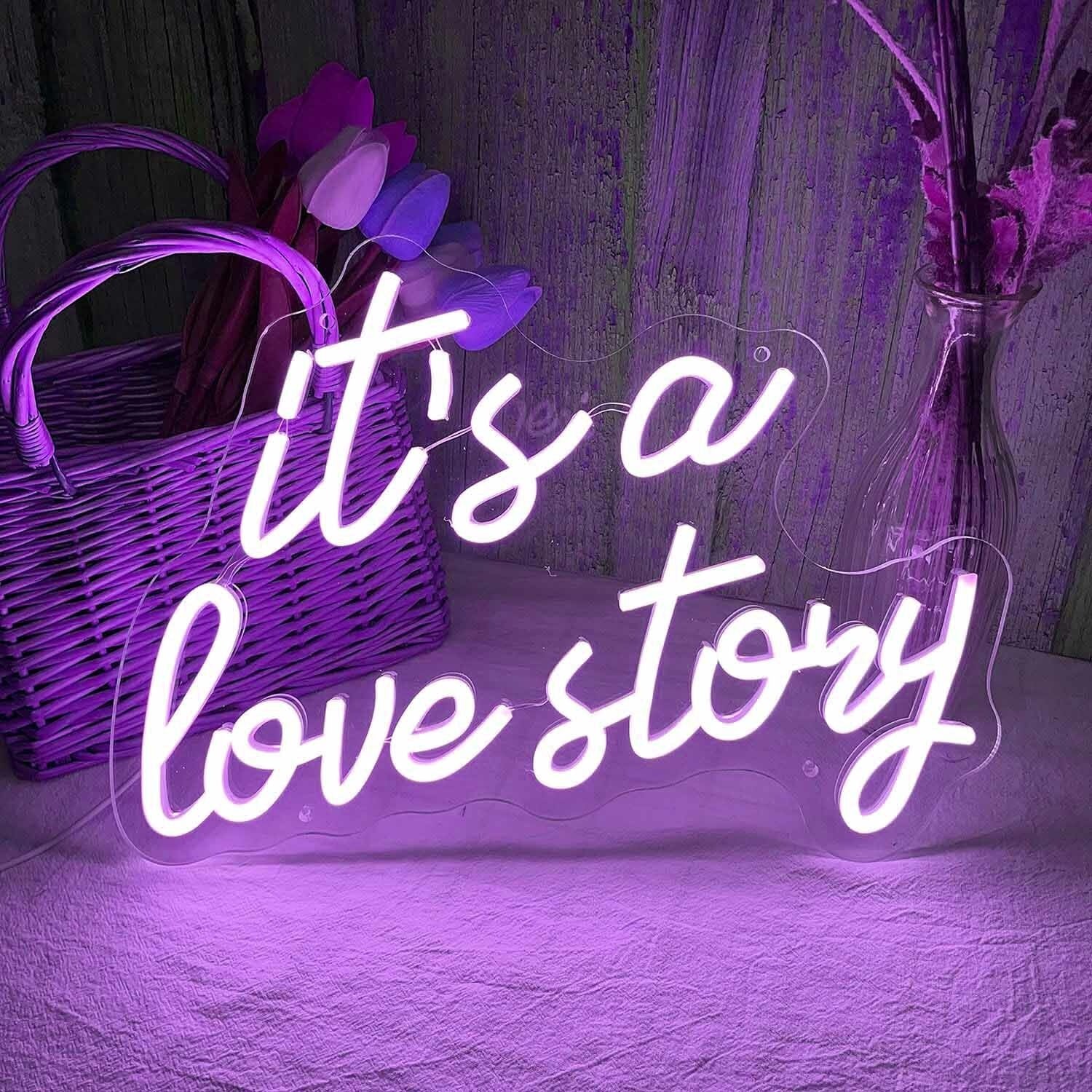 Its A Love Story Wedding Neon Light | Shineneon