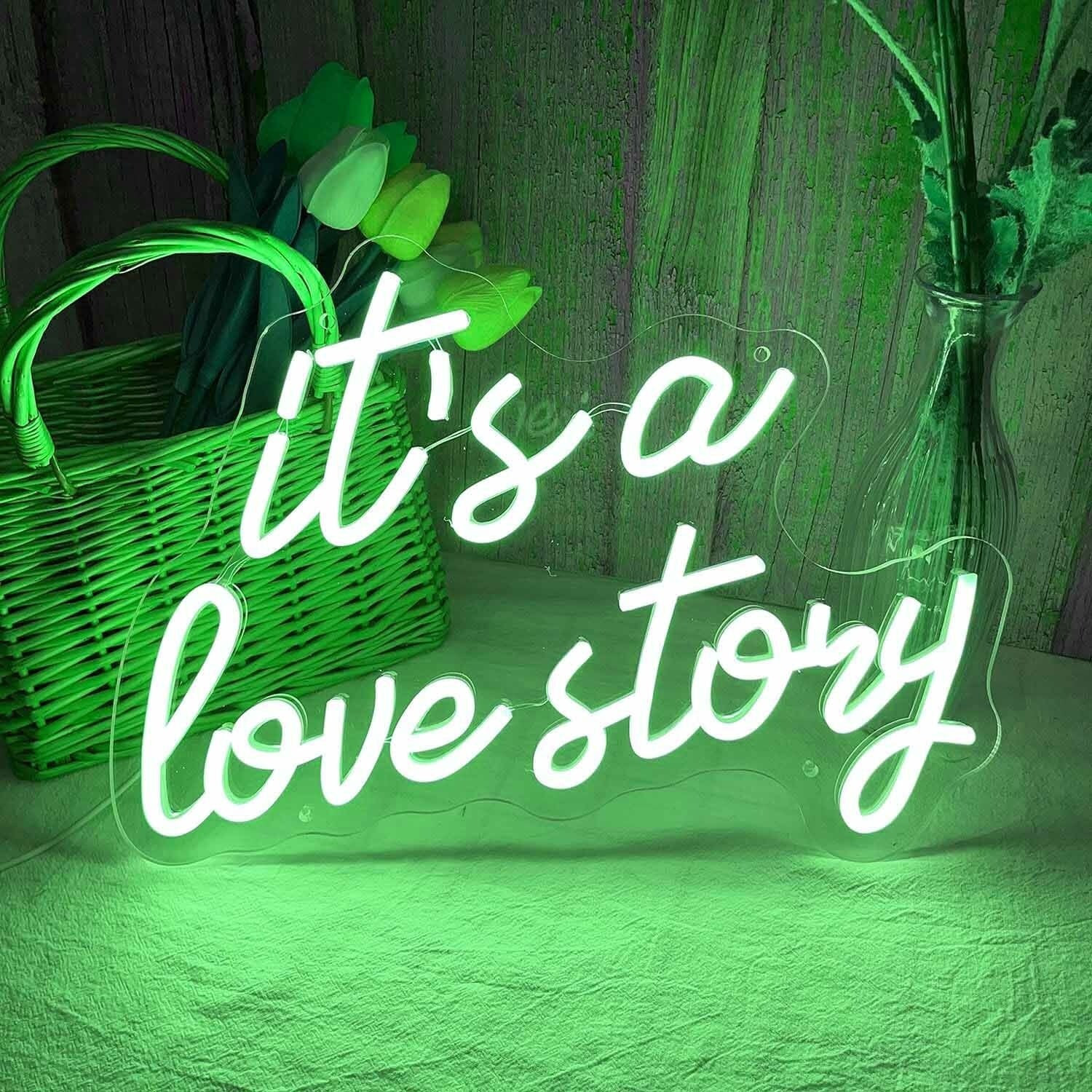 Its A Love Story Wedding Neon Light | Shineneon