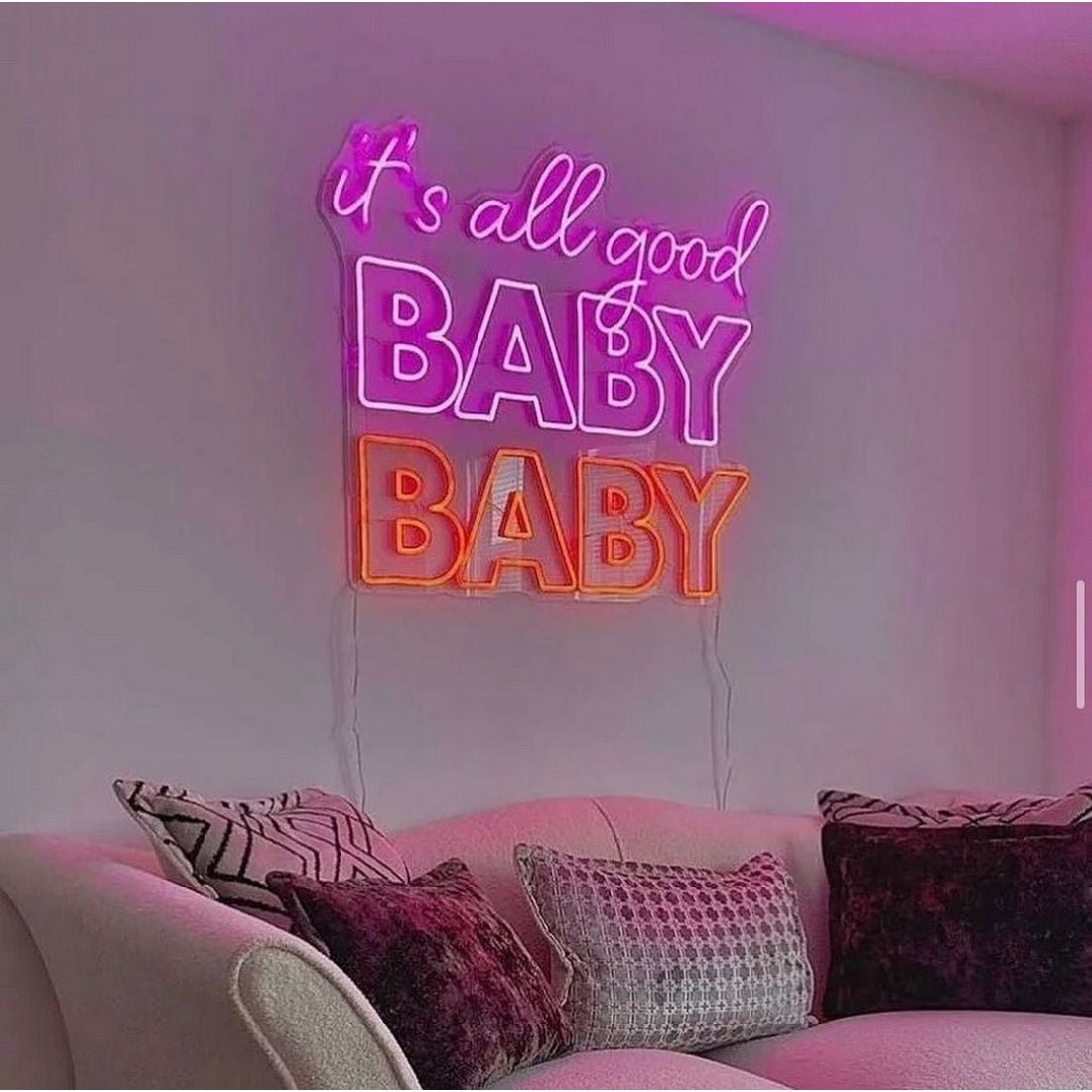 Its All Good Baby Baby Led Sign Business Neon Signs - Shineneon