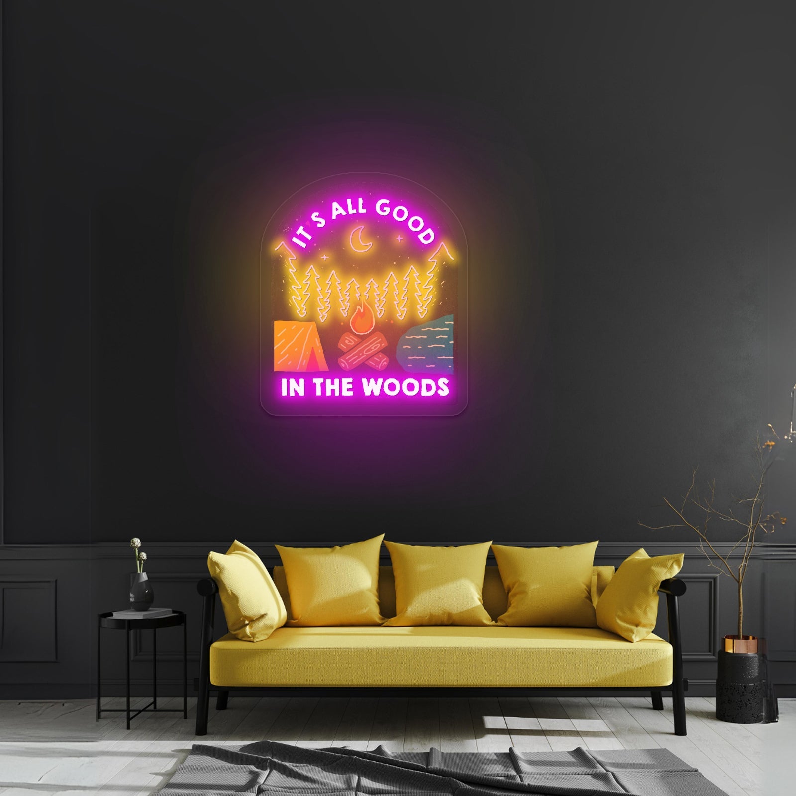 Its All Good In The Woods Artwork Led Signs - Shineneon