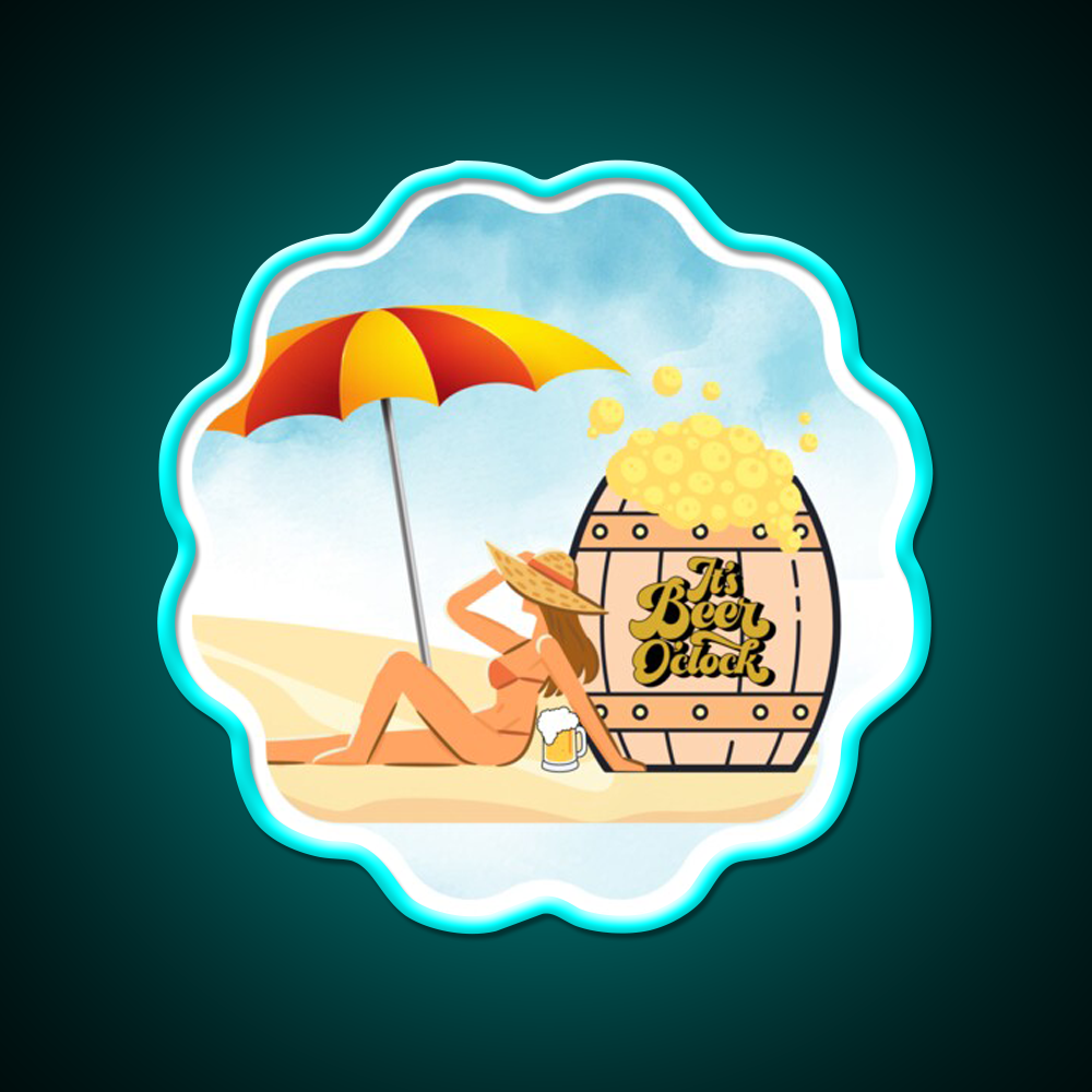 Its Beer Oclock Man Cave Bar Led Neon Sign