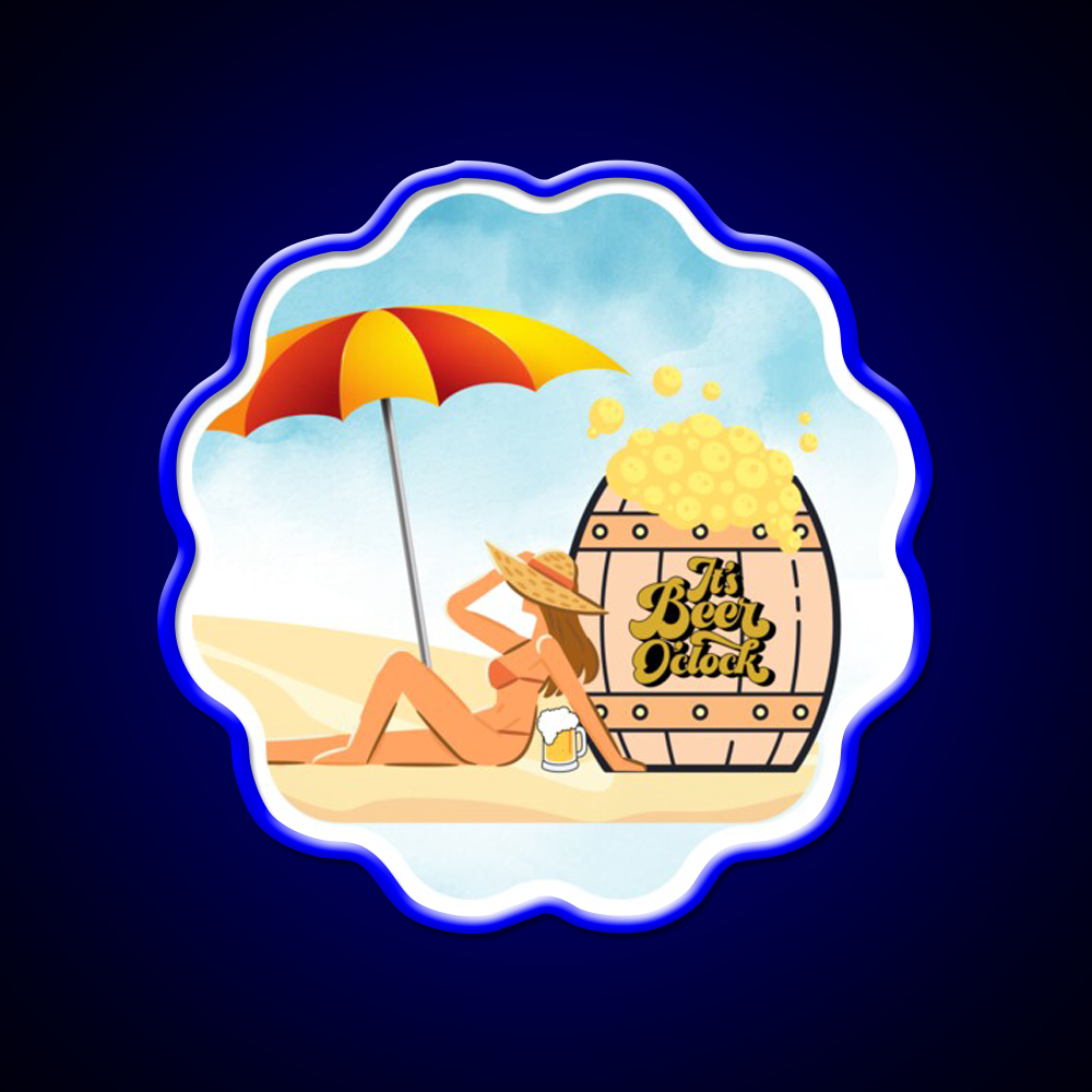 Its Beer Oclock Man Cave Bar Led Neon Sign