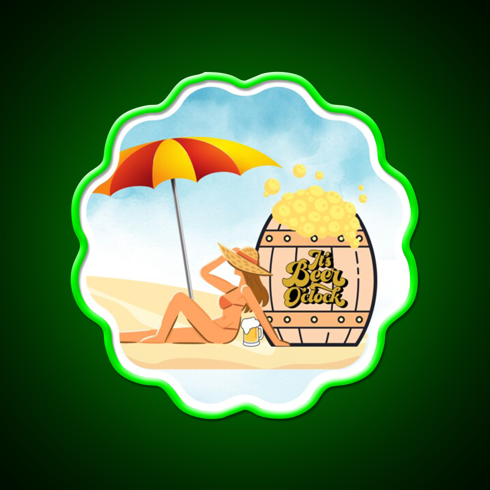 Its Beer Oclock Man Cave Bar Led Neon Sign