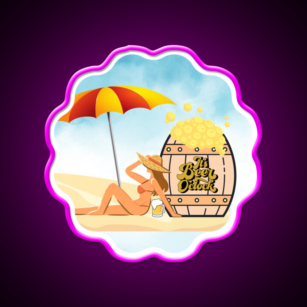 Its Beer Oclock Man Cave Bar Led Neon Sign