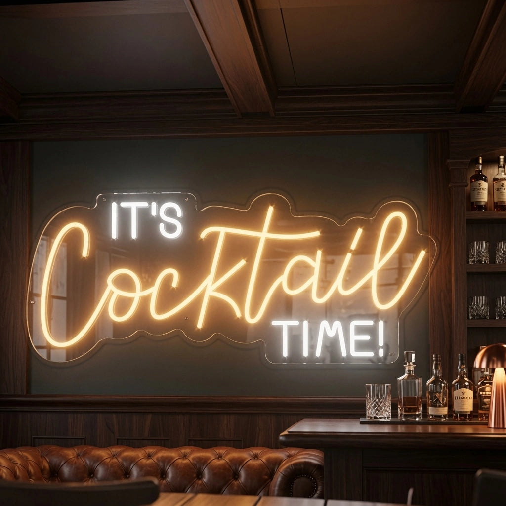 It's Cocktail Time LED Neon Sign - 02 High-Converting Product Image