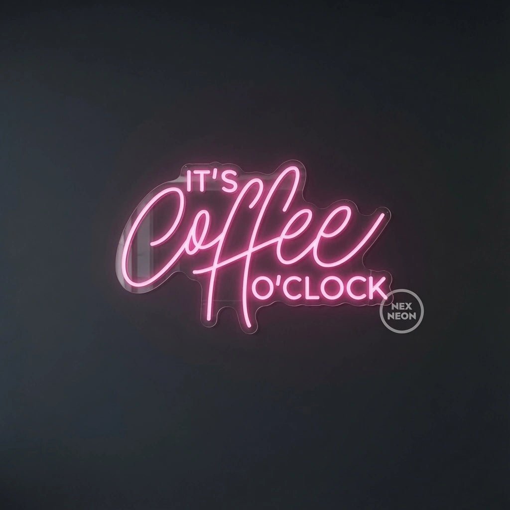 It's Coffee To Clock LED Neon Sign - Shineneon