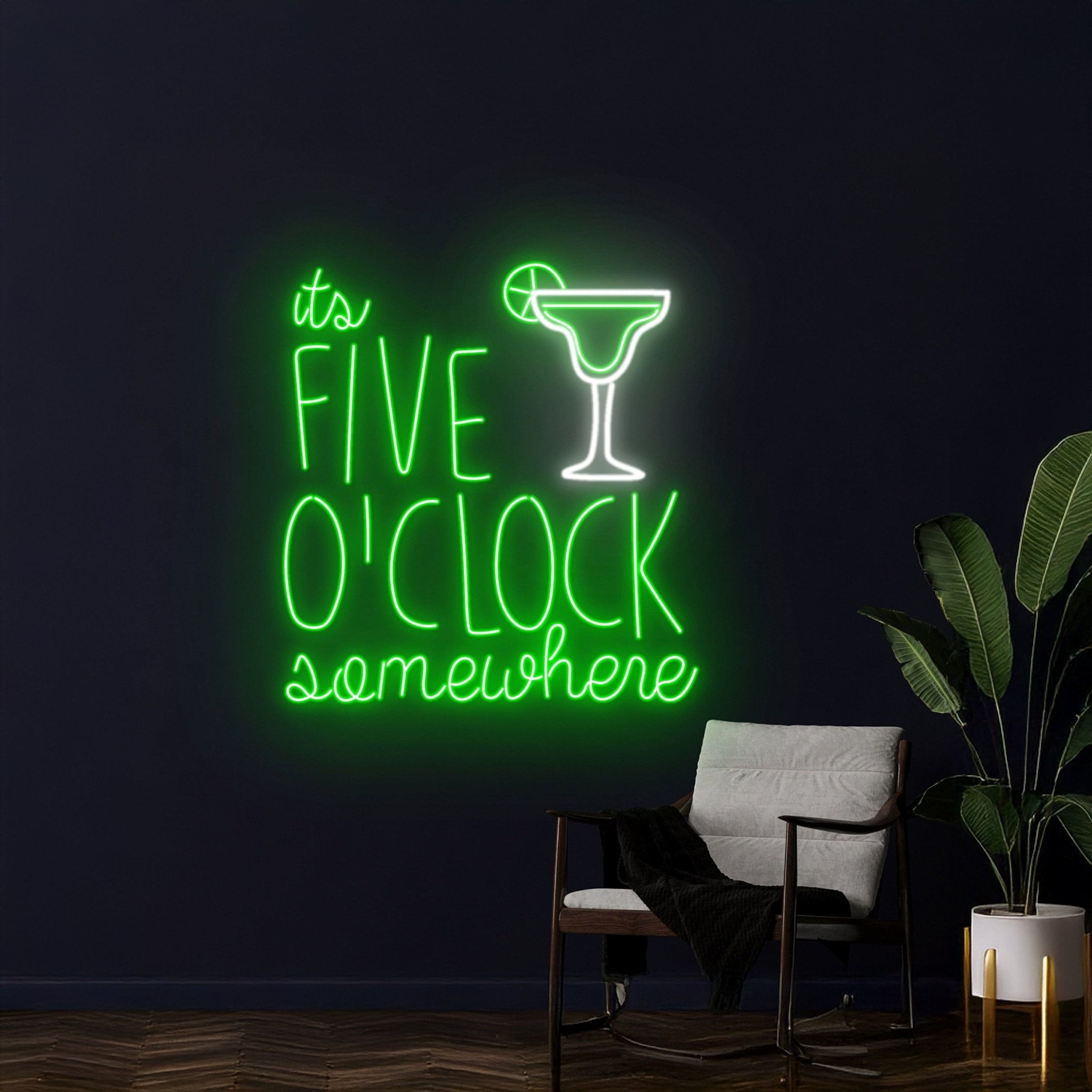 Its Five Oclock Somewhere Neon Sign - Shineneon