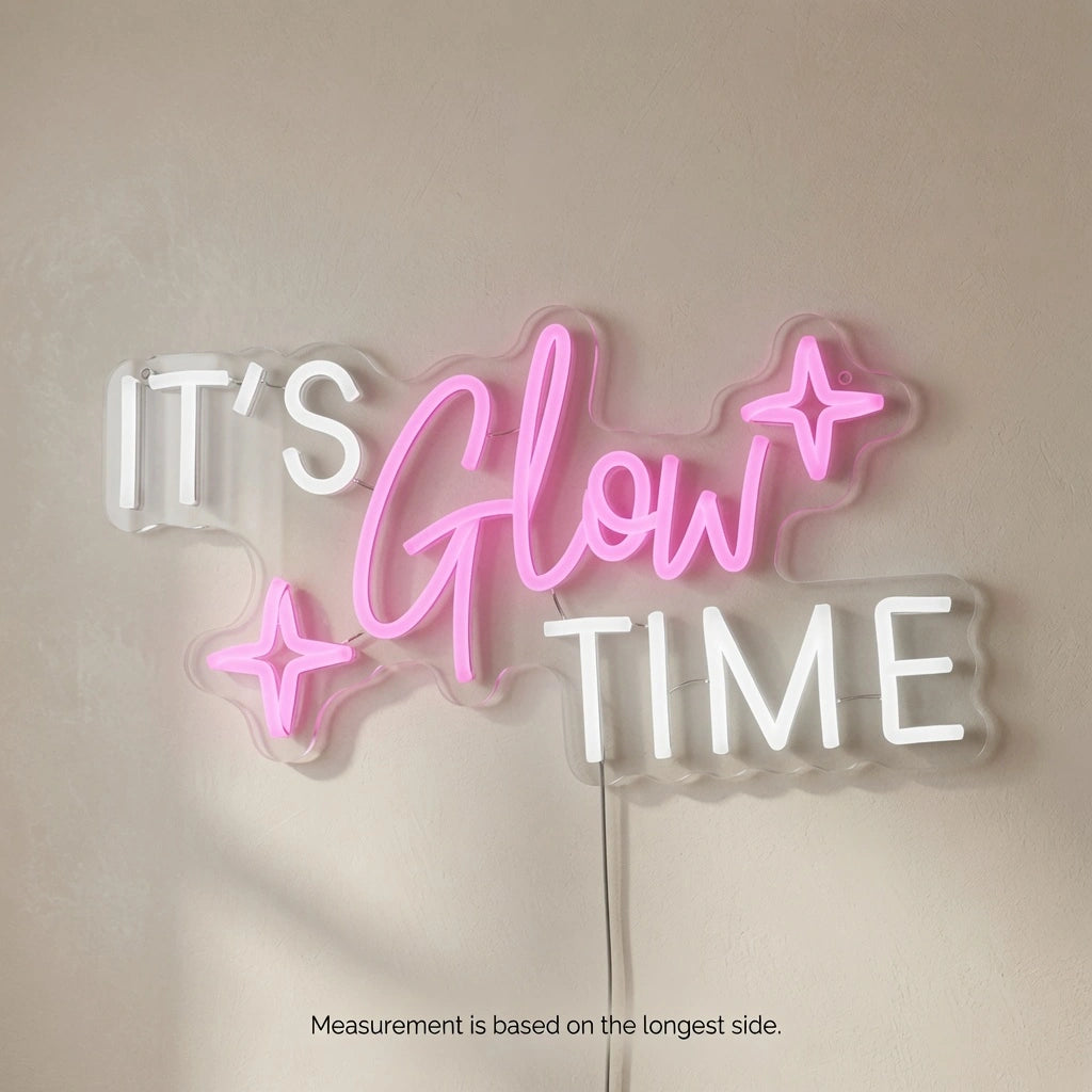 It's Glow Time LED Neon Sign Home Wall Art - 04 Size Image
