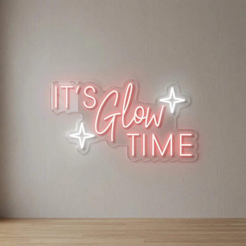 It's Glow Time LED Neon Sign Wall Neon Sign - 04 Size Image