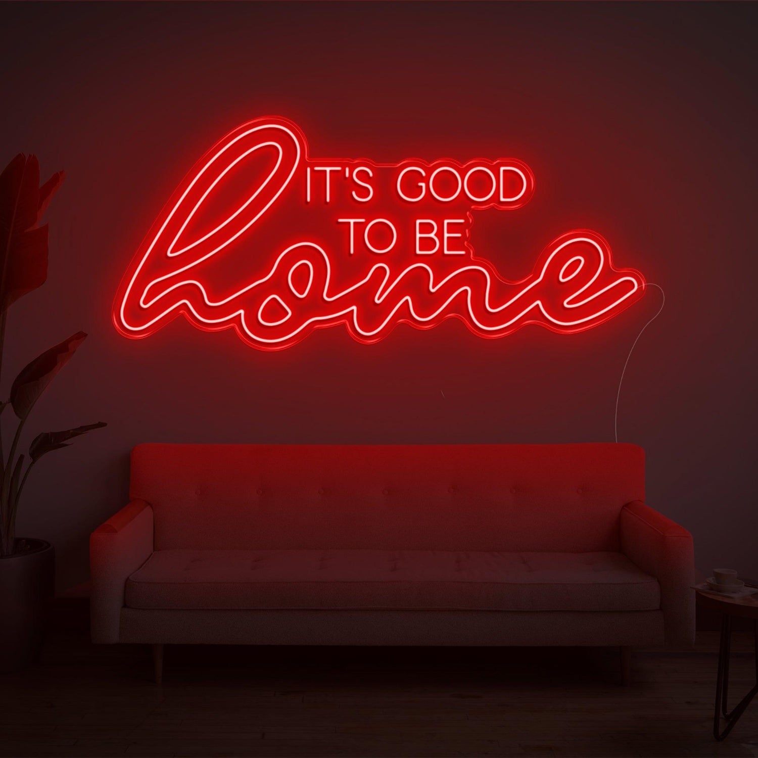 Its Good To Be Home Purple Led Neon Sign Cozy Indoor Wall Decor | Shineneon