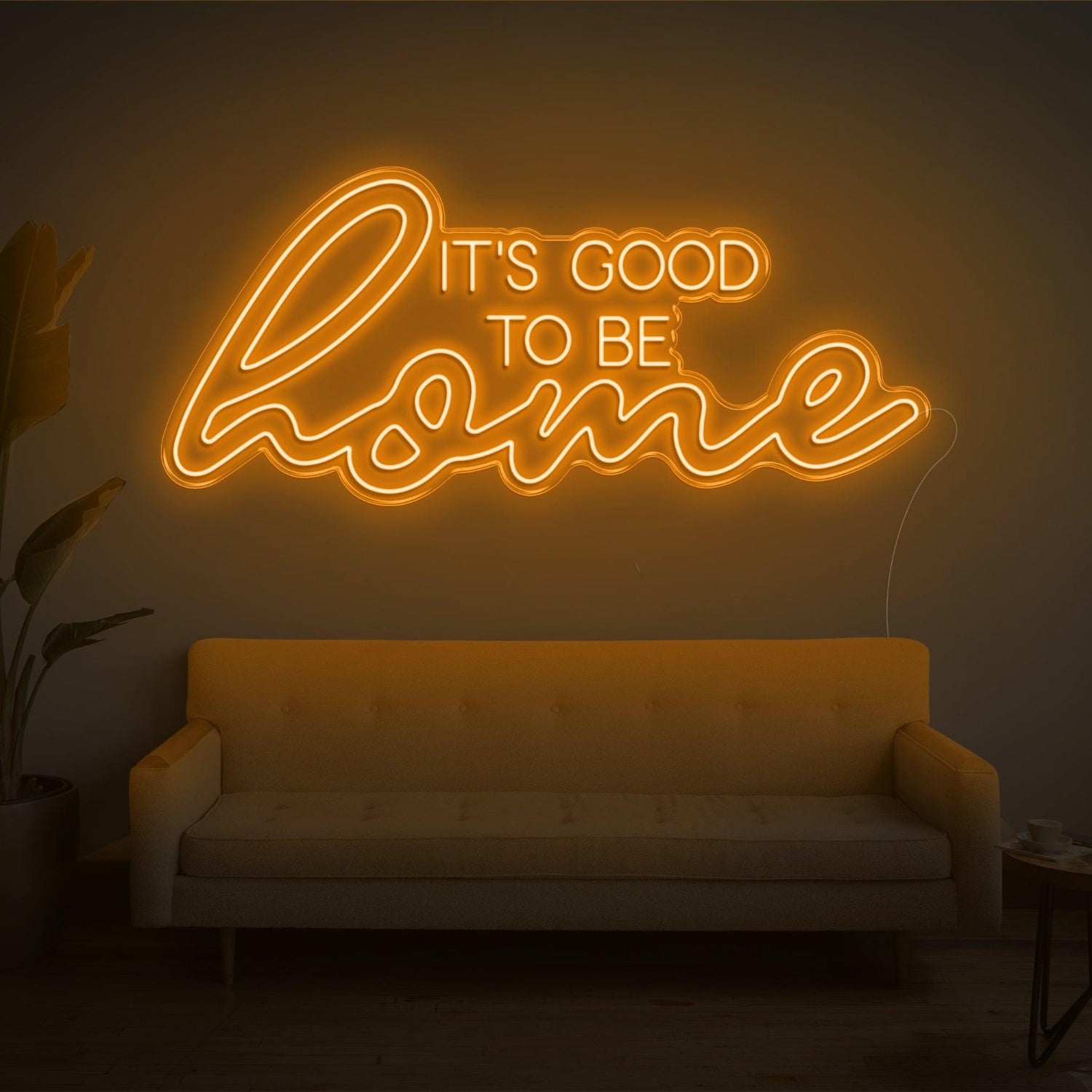 Its Good To Be Home Purple Led Neon Sign Cozy Indoor Wall Decor | Shineneon