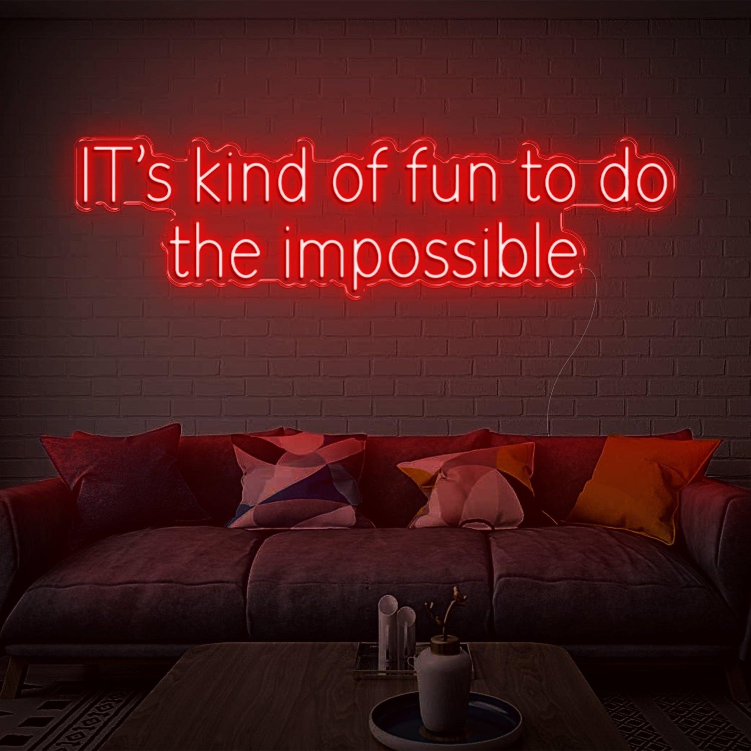 Its Kind Of Fun To Do The Impossible Yellow Led Neon Sign For Home Studio Decor | Shineneon