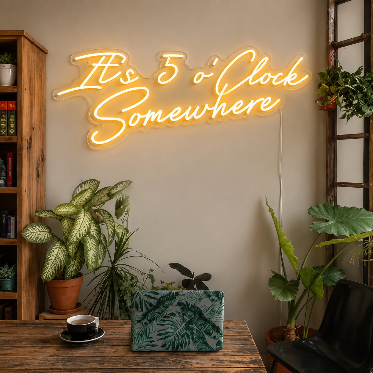 Its Oclock Somewhere Wall Decor LED Neon Sign main product image