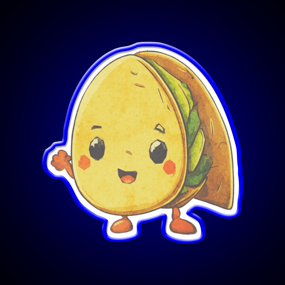 Its Taco Time Taco Led Neon Sign Mexican Food Sign Rgb Color - Shineneon