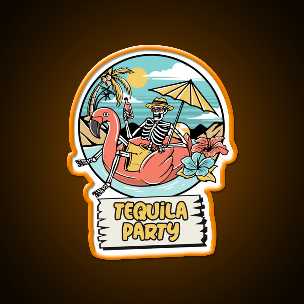 Its Tequila Party Cinco De Mayo Drinking Party Drink Tequila Led Neon Sign Rgb Color - Shineneon