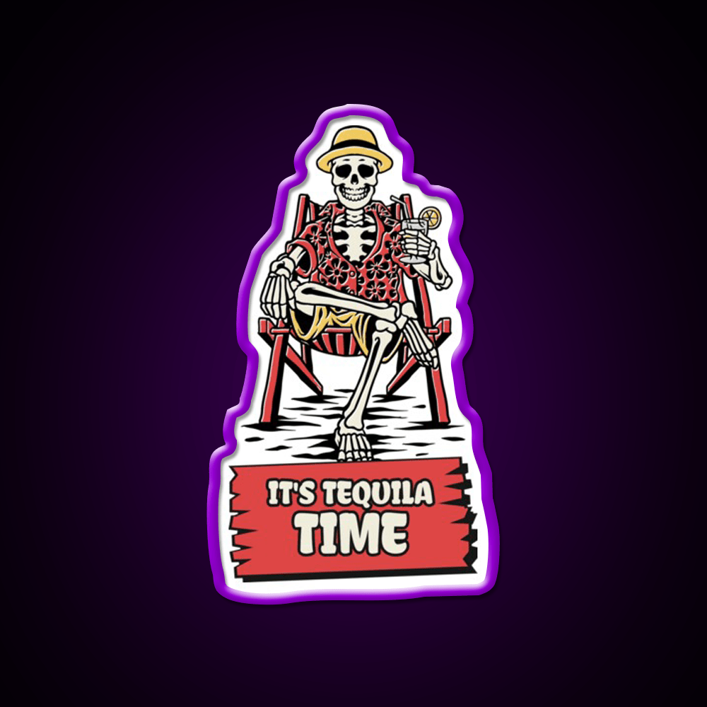Its Tequila Time Cinco De Mayo Drinking Party Drink Tequila Led Neon Sign Rgb Color - Shineneon