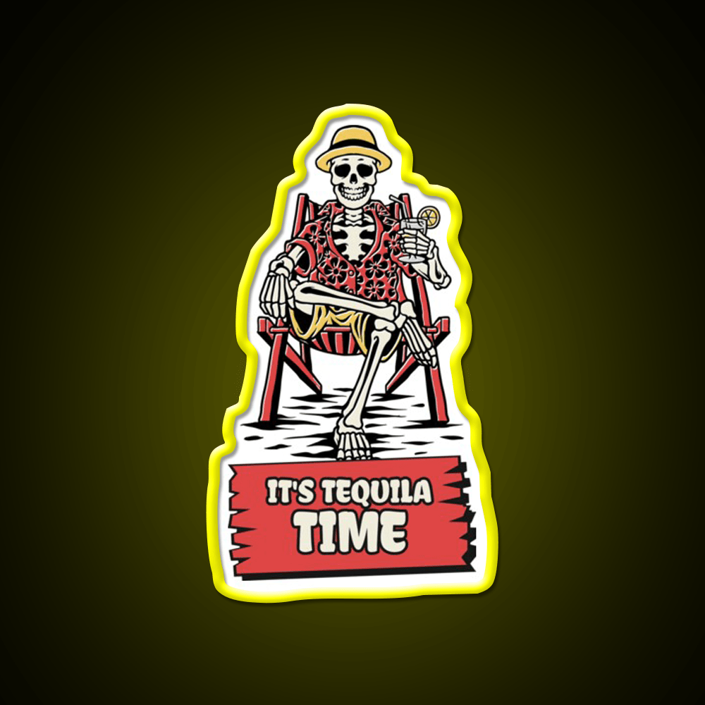 Its Tequila Time Cinco De Mayo Drinking Party Drink Tequila Led Neon Sign Rgb Color - Shineneon