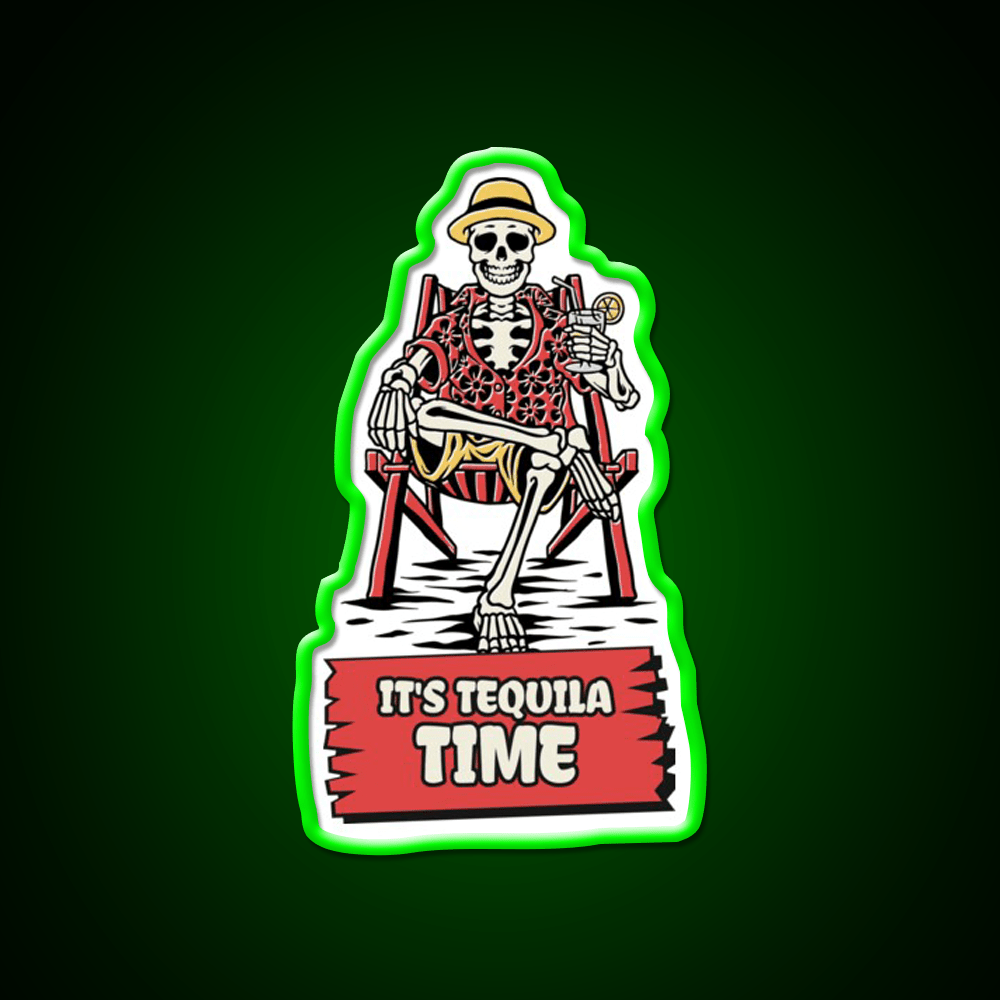 Its Tequila Time Cinco De Mayo Drinking Party Drink Tequila Led Neon Sign Rgb Color - Shineneon