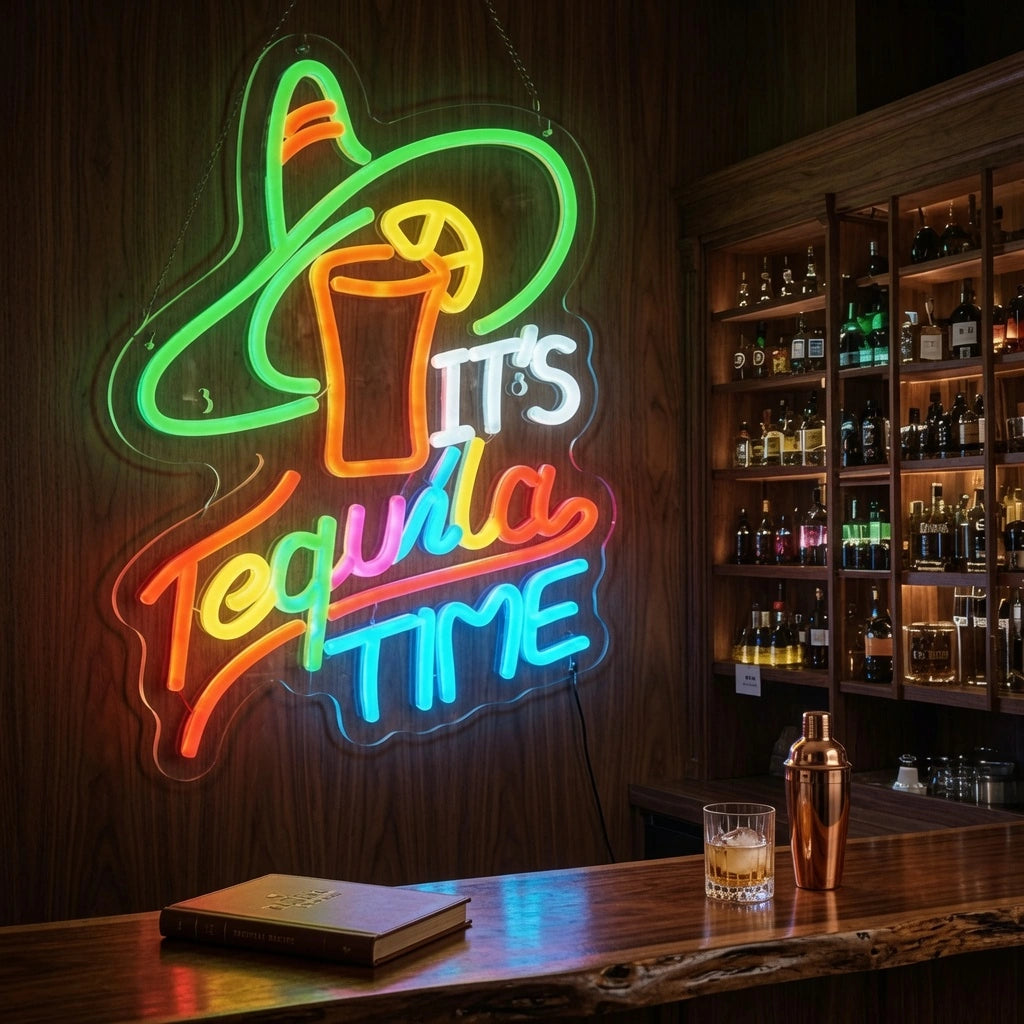 It's Tequila Time LED Neon Sign - 02 High-Converting Product Image