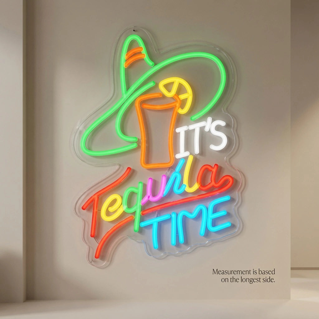 It's Tequila Time LED Neon Sign - 04 Size Image