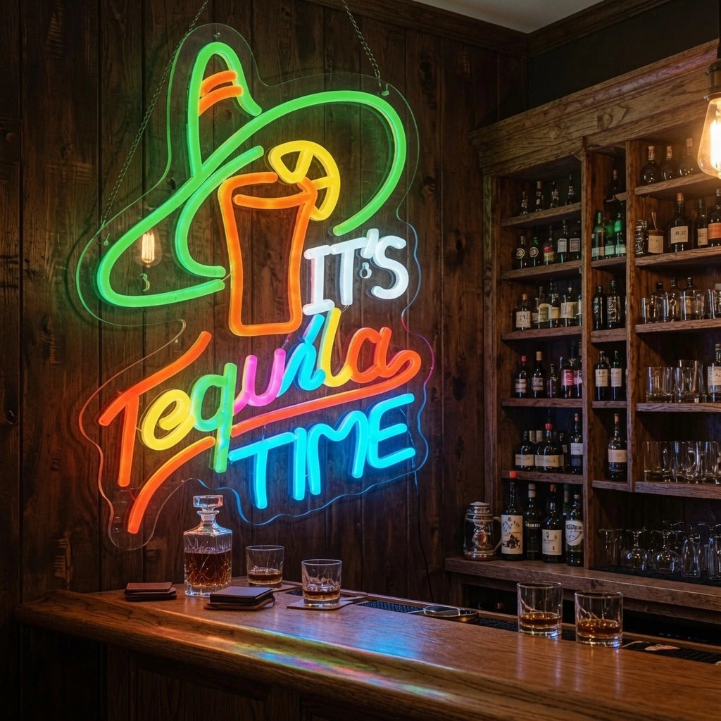 It's Tequila Time LED Neon Sign Wall Neon Sign - Shineneon