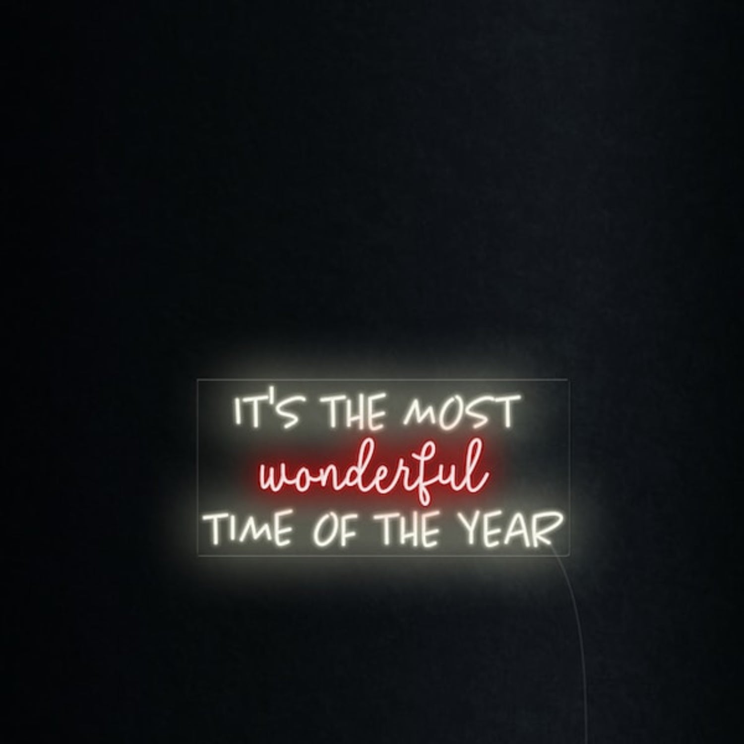 Its The Most Wonderful Time Of The Year Led Neon Sign Wall Art | Shineneon