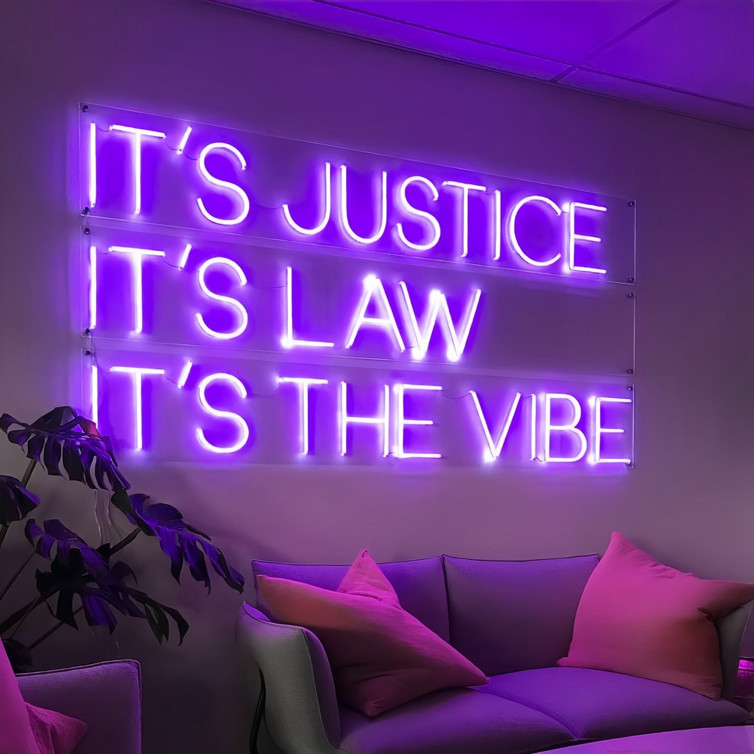 Its The Vibe Embody The Spirit Of Justice And Law In Led Neon Sign | Shineneon