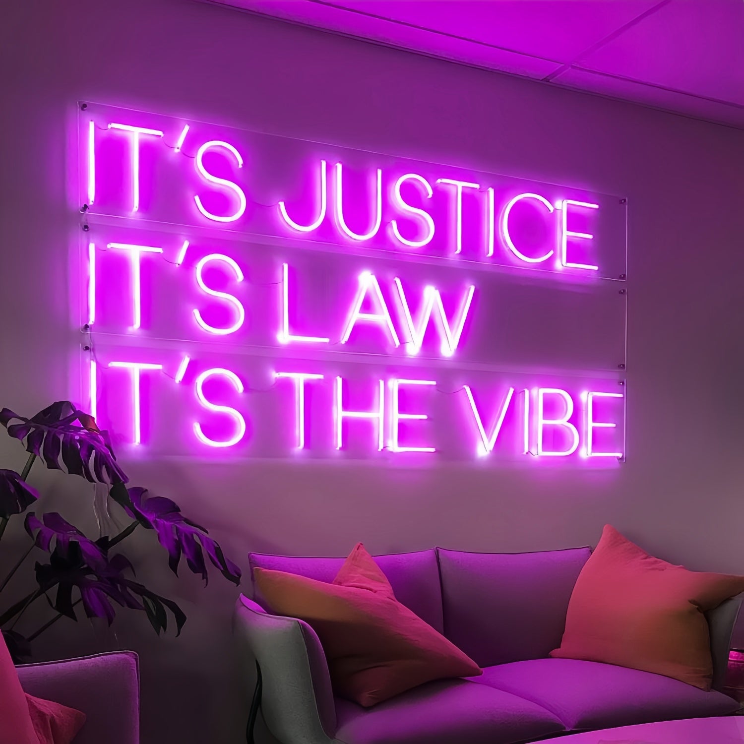 Its The Vibe Embody The Spirit Of Justice And Law In Led Neon Sign | Shineneon