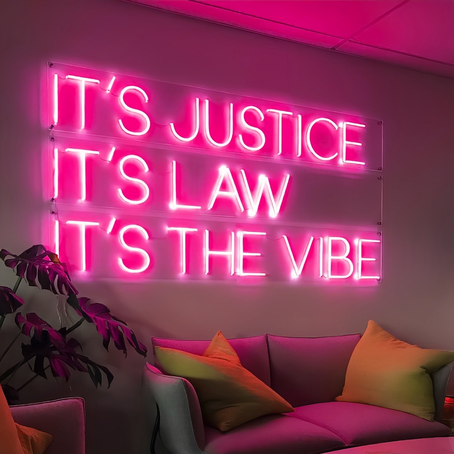Its The Vibe Embody The Spirit Of Justice And Law In Led Neon Sign | Shineneon