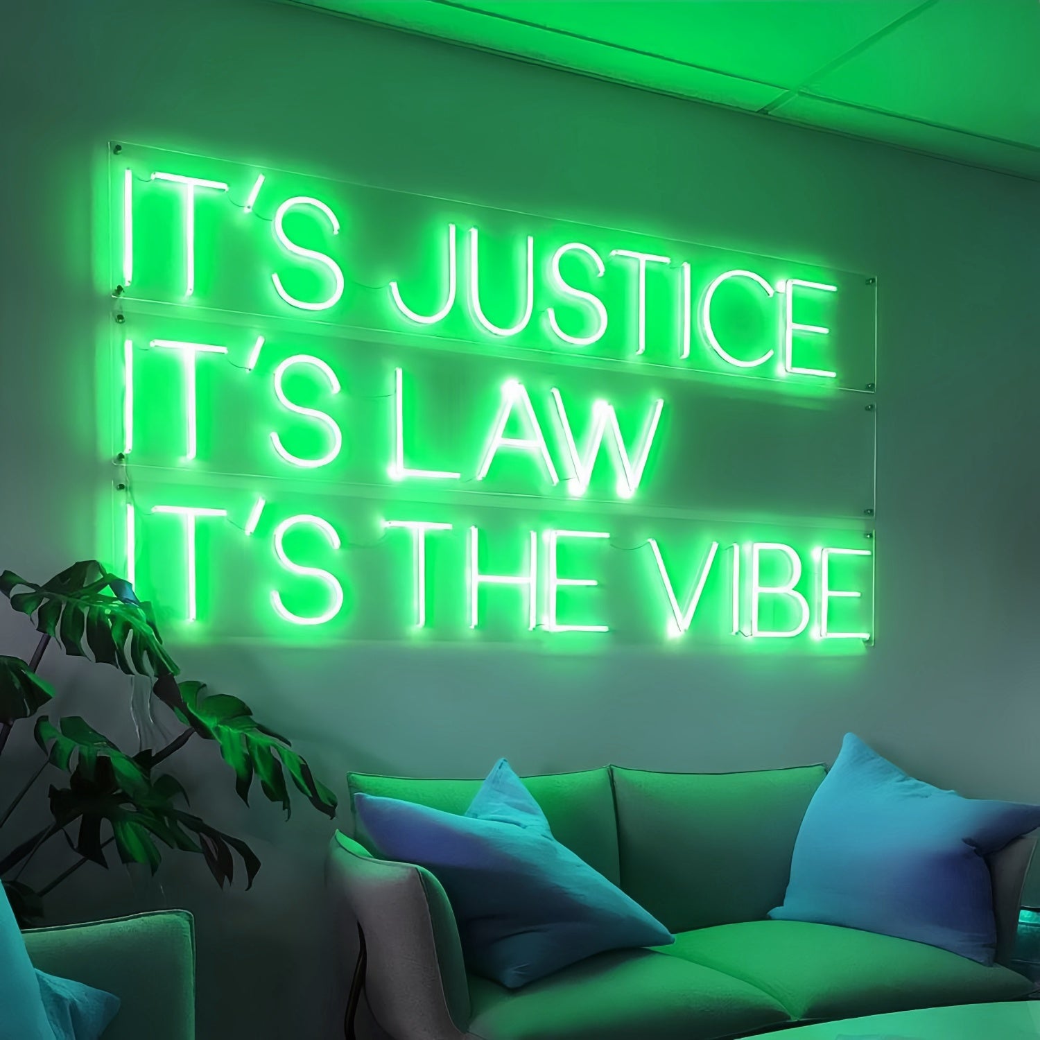 Its The Vibe Embody The Spirit Of Justice And Law In Led Neon Sign | Shineneon