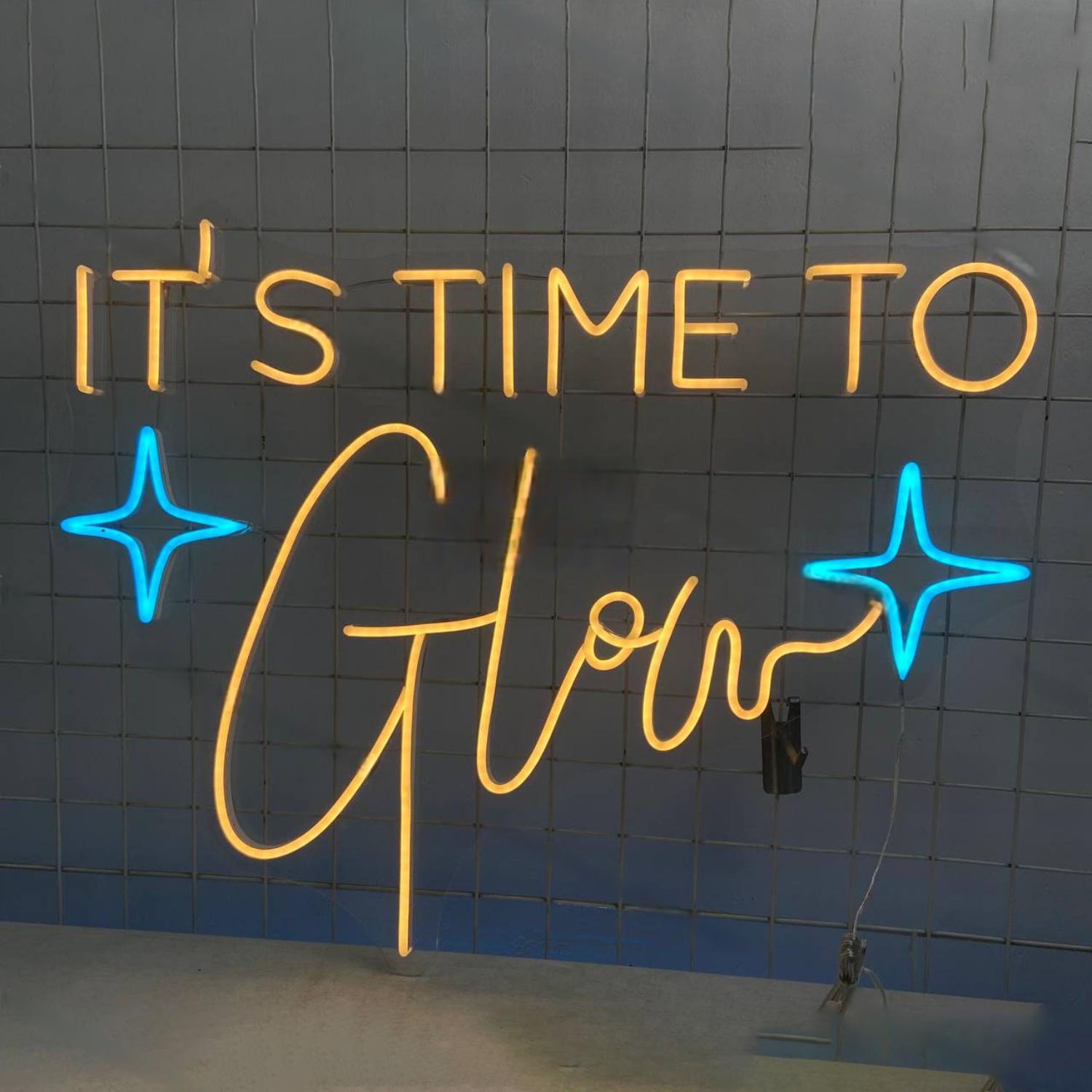 Its Time To Glow Led Neon Sign Led Decor | Shineneon