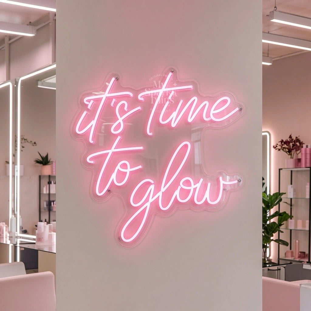 It's Time To Glow LED Neon Sign Wall Neon Sign - 01 Original Product Image