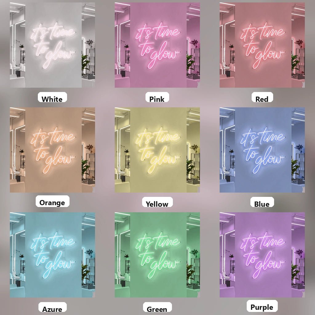 It's Time To Glow LED Neon Sign Wall Neon Sign - Shineneon