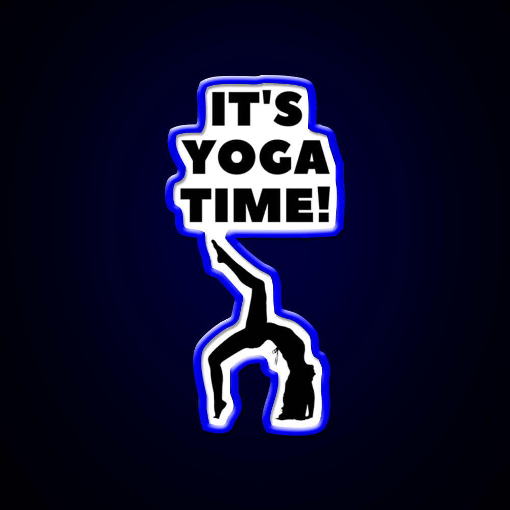 Its Yoga Time Yoga Led Neon Sign For Wellness Space Rgb Color