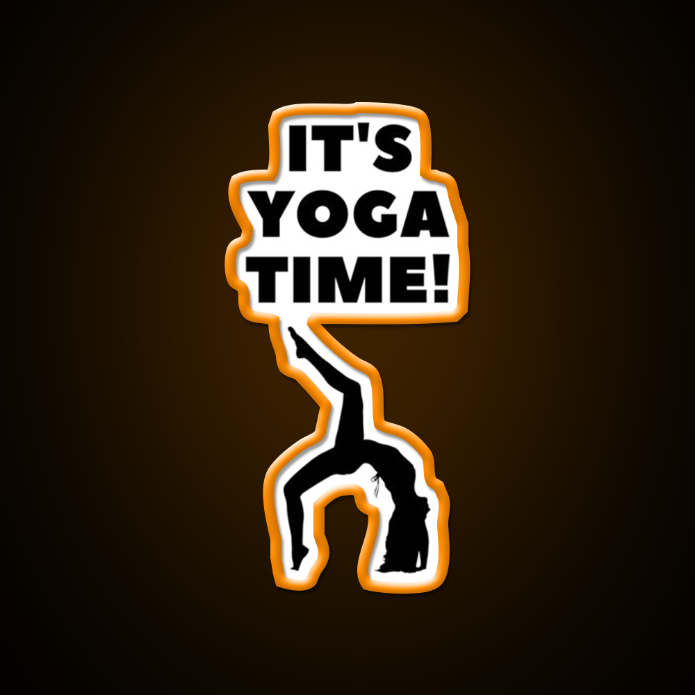 Its Yoga Time Yoga Led Neon Sign For Wellness Space Rgb Color