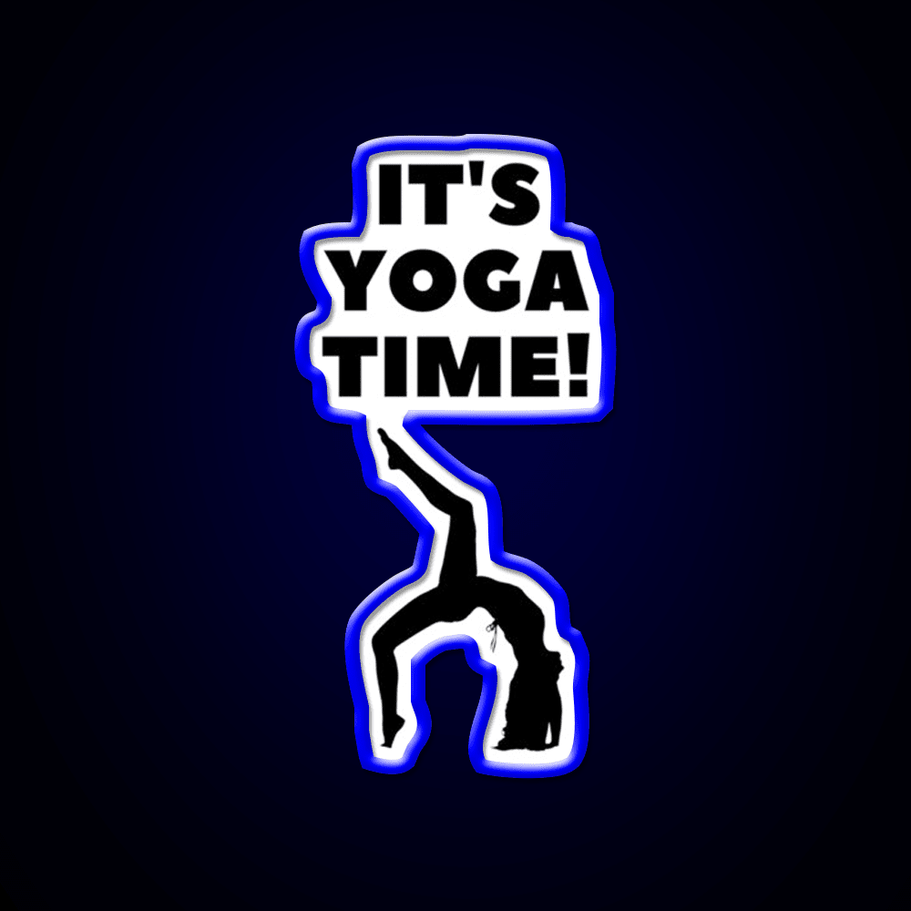 Its Yoga Time Yoga Led Neon Sign For Wellness Space Rgb Color - Shineneon
