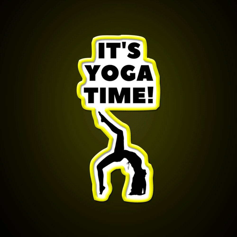 Its Yoga Time Yoga Led Neon Sign For Wellness Space Rgb Color