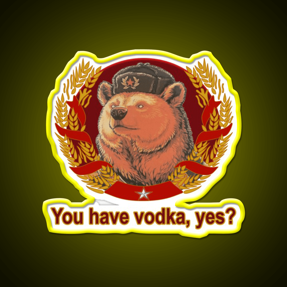 Ivan Bearsky Party Drink Tequila Led Neon Sign Rgb Color - Shineneon