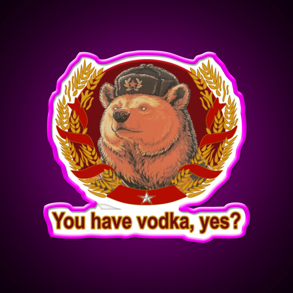 Ivan Bearsky Party Drink Tequila Led Neon Sign Rgb Color - Shineneon